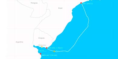 El cable submarino de internet Tannat conectará Argentina con Brasil y Uruguay